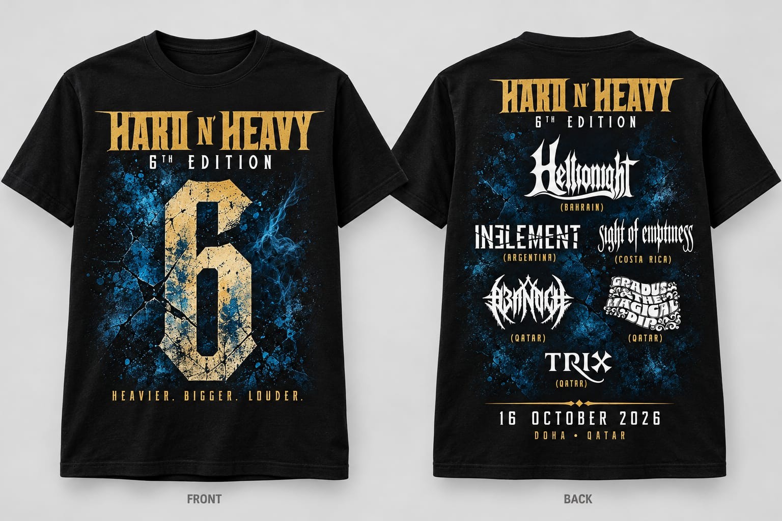 Festival T-shirt — Front & Back
