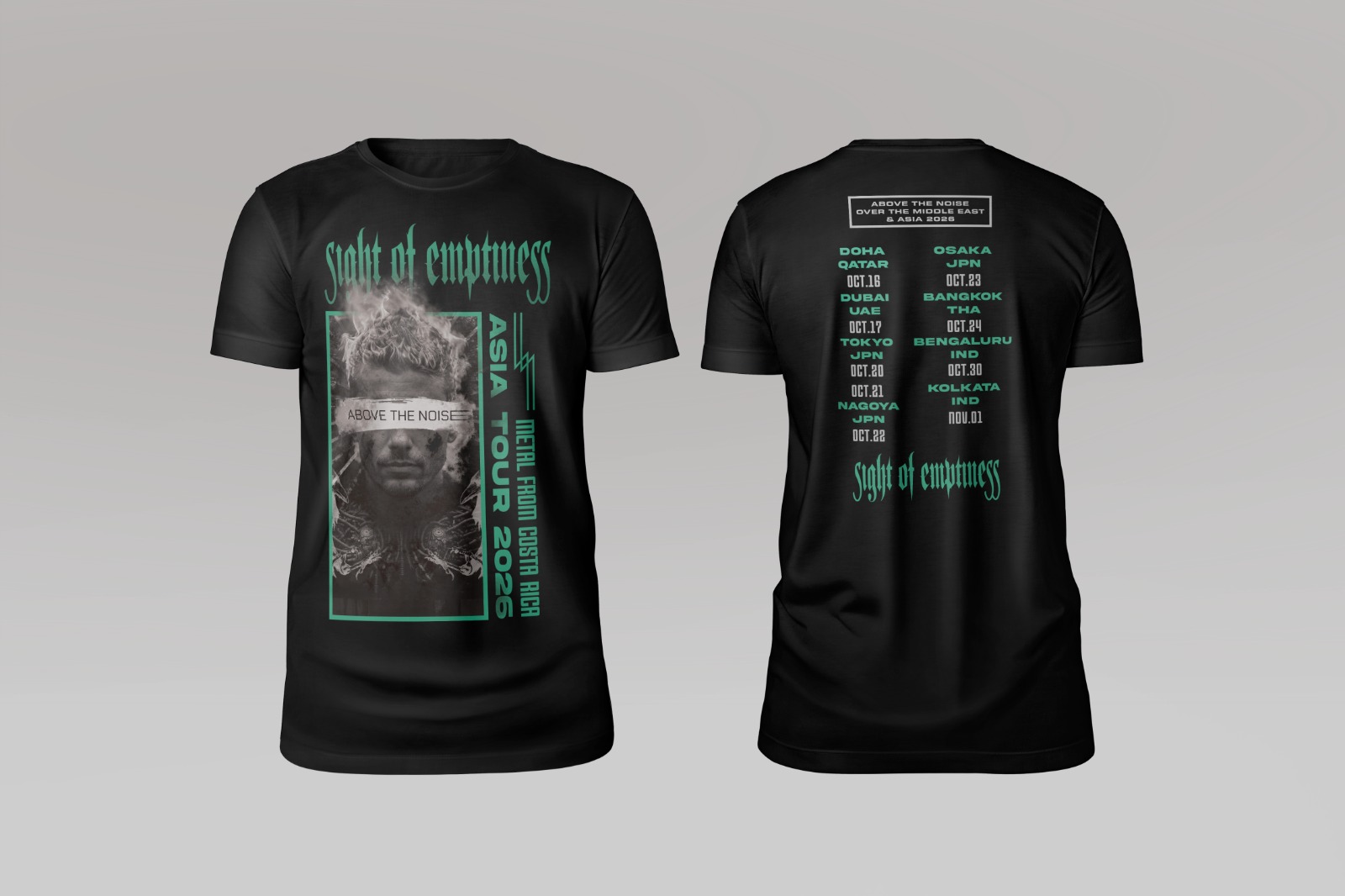 Sight of Emptiness — Above the Noise Tour T-shirt